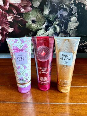 NEW 3-Pc Full Size Body Creams Bath & Body Works Lot of 3